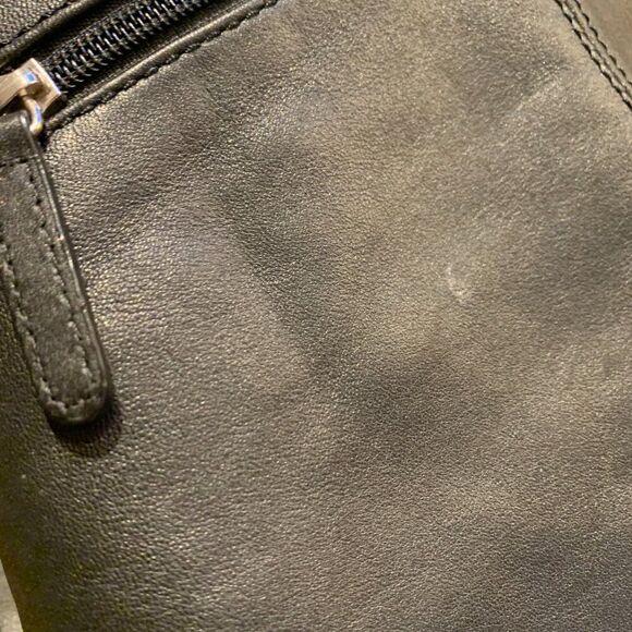 Danier leather purse bag satchel hobo EUC, black - Picture 12 of 16